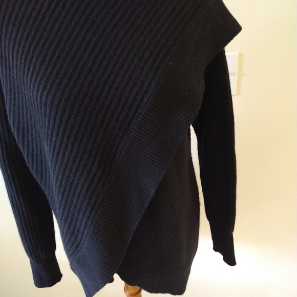 NWT Halogen Faux Wrap Cashmere Blend Sweater - Picture 3 of 12